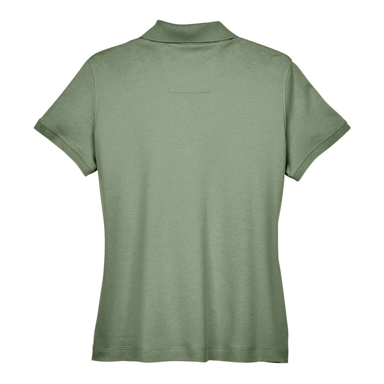 Green polo shirt on a white background