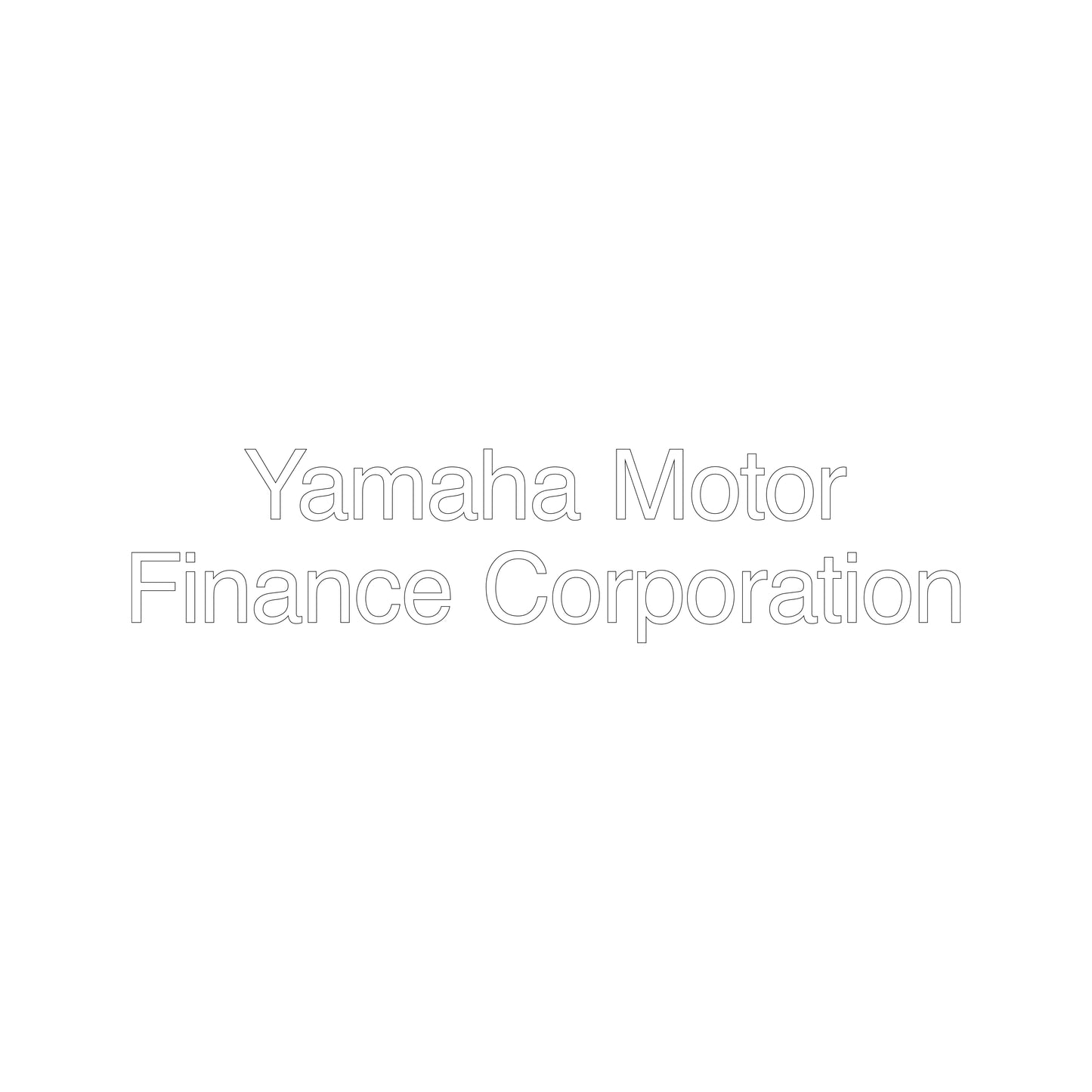 Yamaha Text Decal