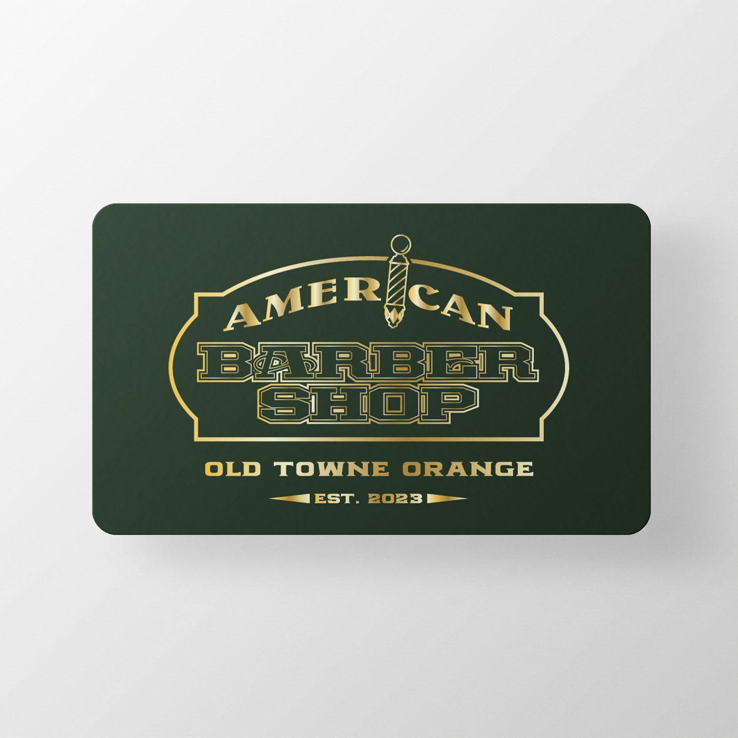 American Barbershop Old Towne Orange Business Cards