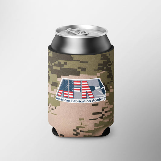 camo can cooler with afa logo