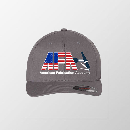 gray flexfit hat with AFA logo