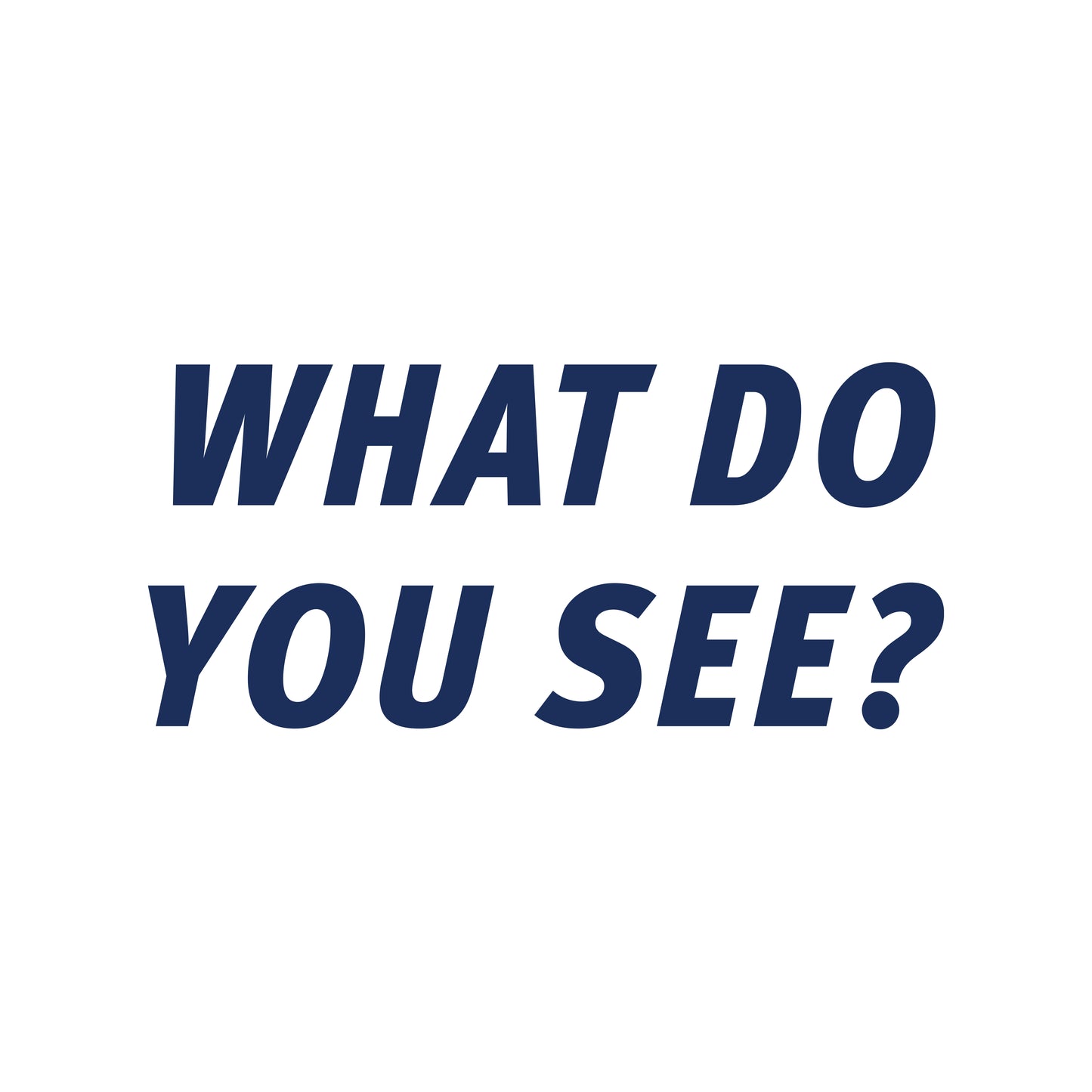 What Do You See Decal